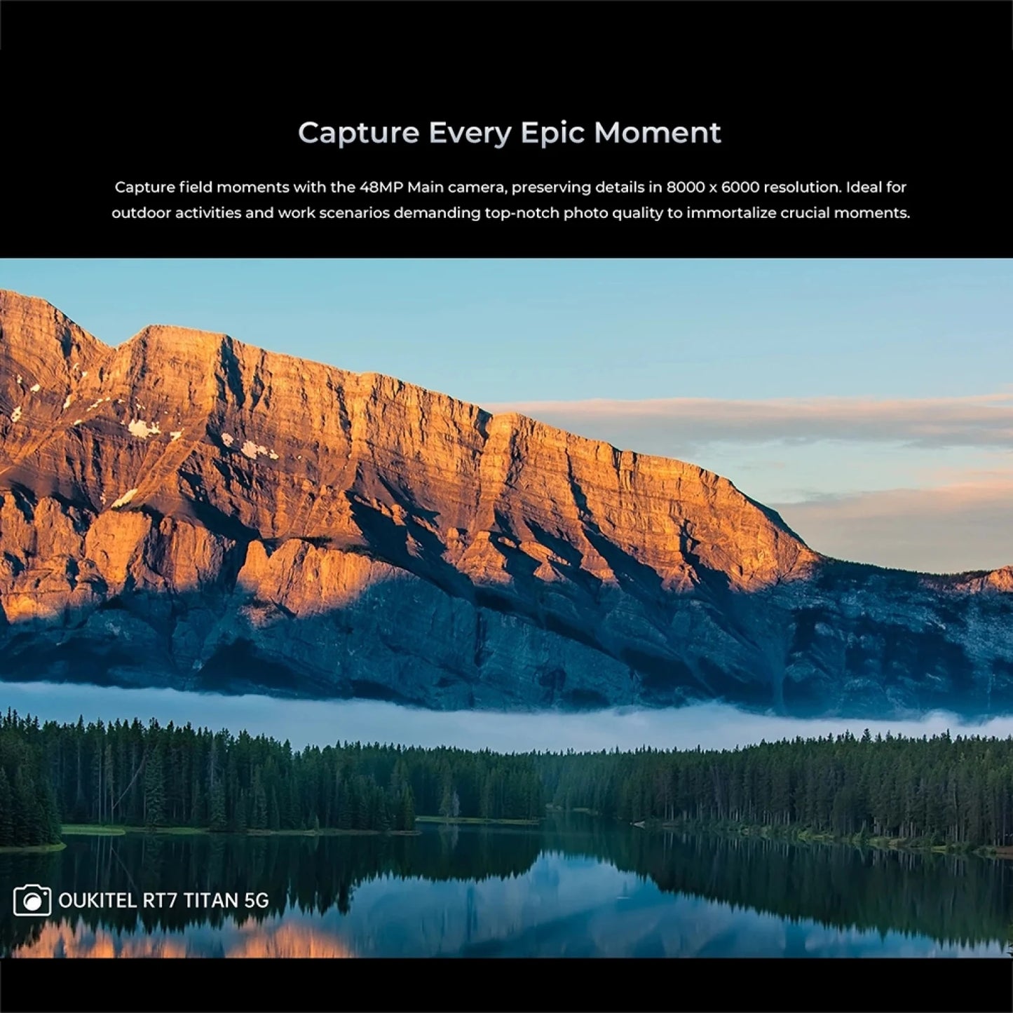 OUKITEL RT7 TITAN 5G Rugged Tablet IP68/IP69K 12GB+256GB 10.1" FHD+ 48MP+20MP 32000mAh MediaTek Dimensity 720 Android 13 Tablets