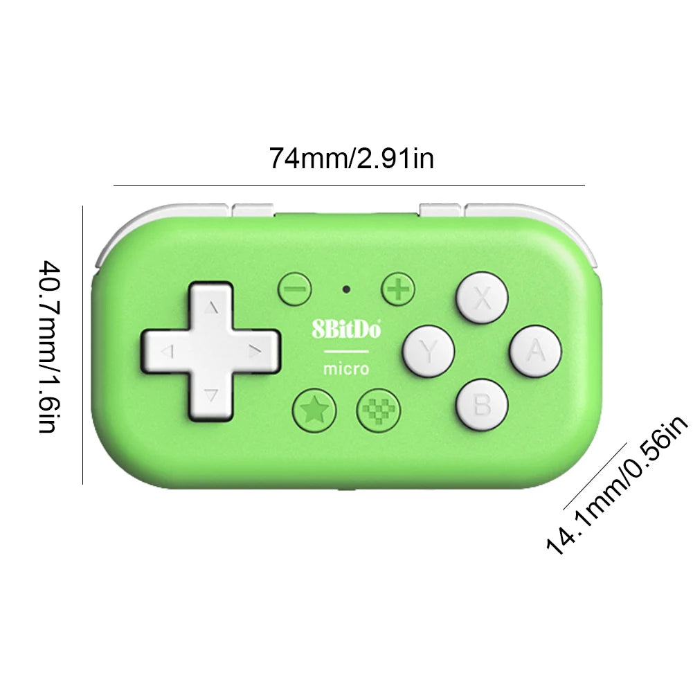 8Bitdo Micro Gamepad Designed for 2D Games Wireless Gamepad Bluetooth-compatible Handheld Console for Switch/Raspberry Pi