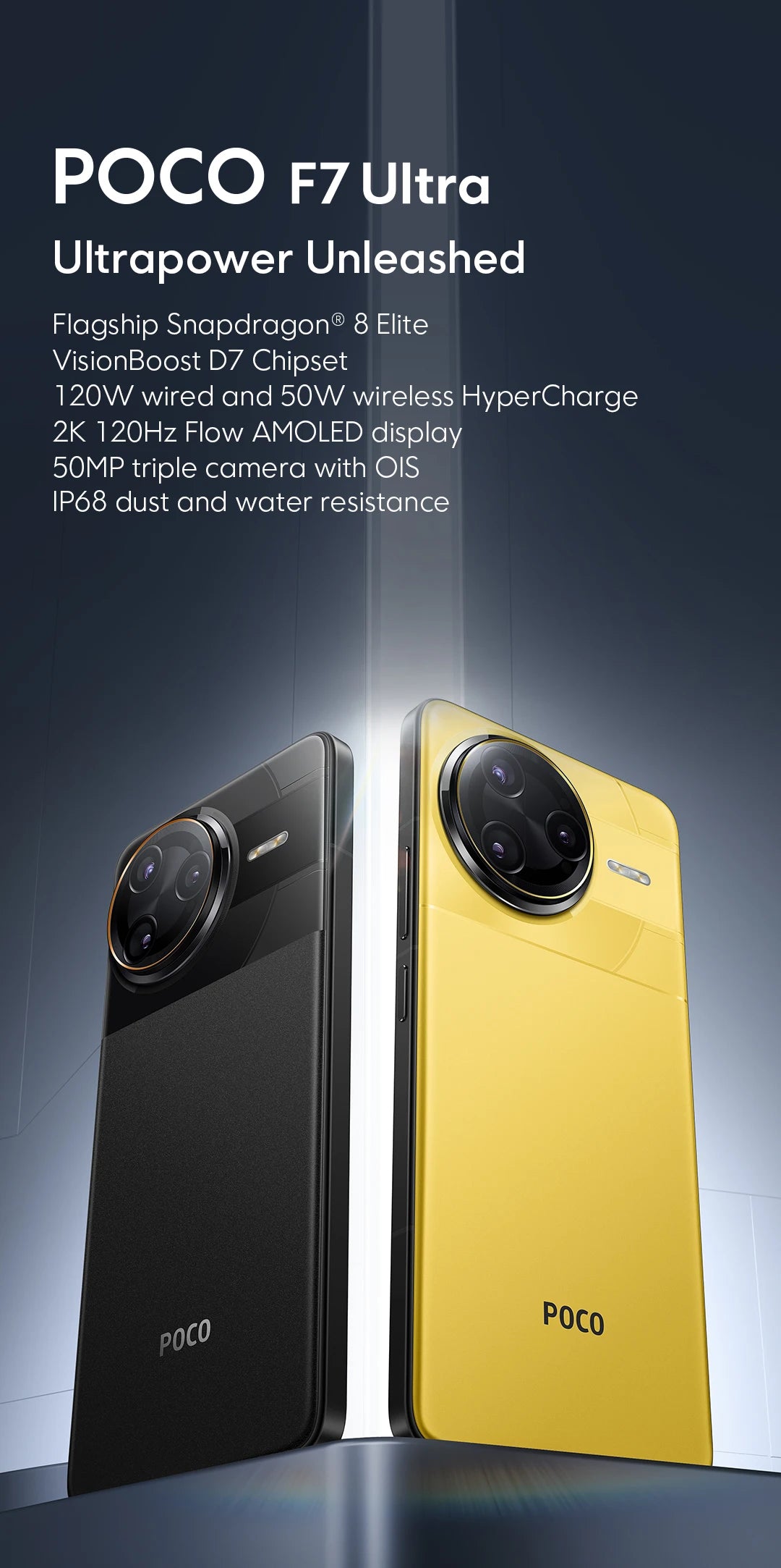 POCO F7 Ultra 5G NFC 12GB/256GB 16GB/512GB Global Version Cellphone without Charger All New World Primiere