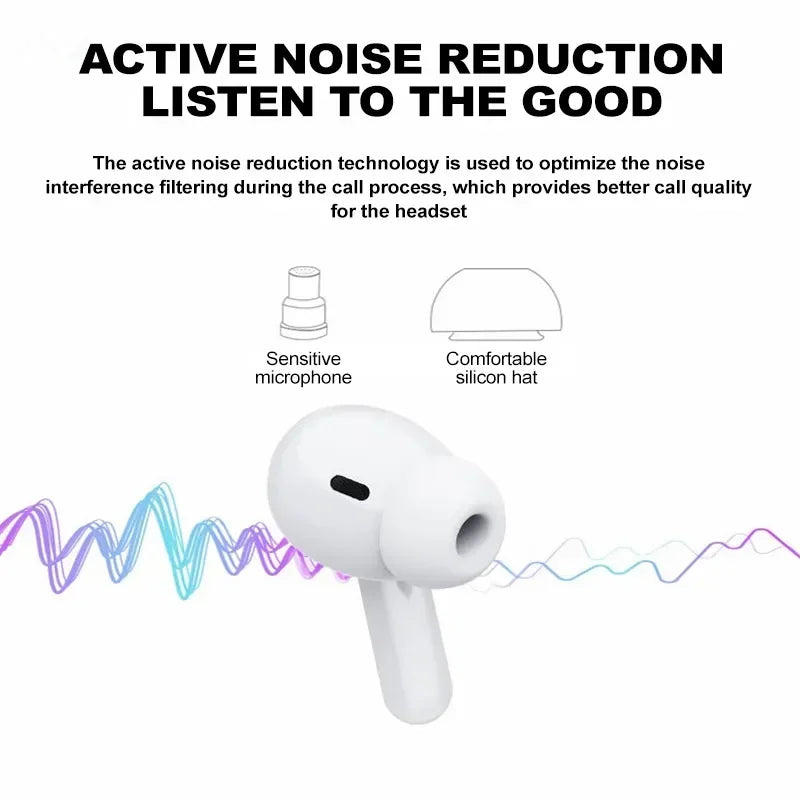 TWS Wireless Earphone Sound Noise Cancelling Air Pro Earphone Bluetooth Earbuds Touch Control Headphones Super Pods