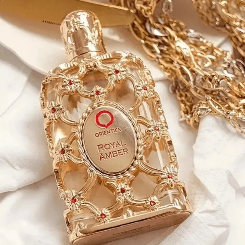 Royal Amber Perfume 100ml – Choose Between Gold and Red Variants Spicy Woody and Gourmand Oriental Scents Long-Lasting Fragrance