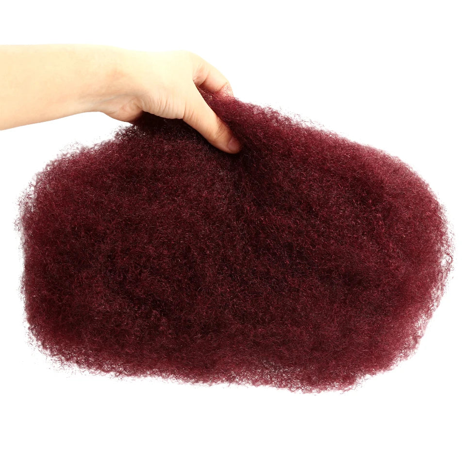 Brown Blonde Highlight  Afro Kinky Bulk Hair No Attachment Afro Curly Bulk Human Hair Remy Dreadlock Natural Color Braids Hair
