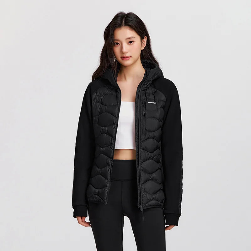 Semir Down Coats Women Slim Fit Patchwork Waterproof Fleece Raglan Sleeve 2025 Winter Clothes Woman New in Coats & Jackets