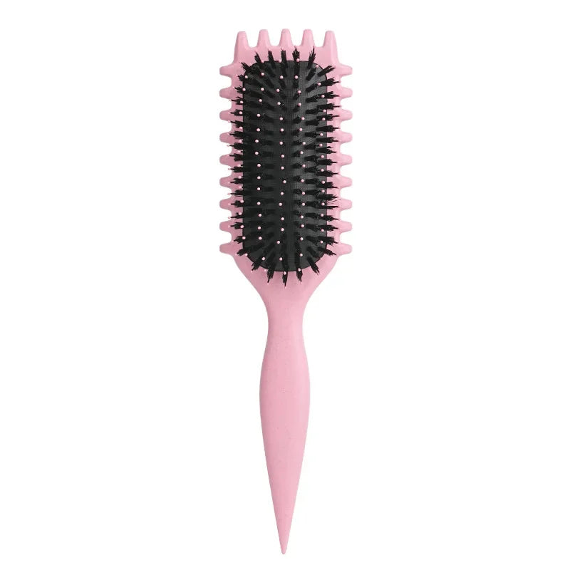 Salon Styling Curly Hair Styling Brush Curl Hair Brush for Combing and Shaping Men's and Women's Curls Reduce Pulling Tools