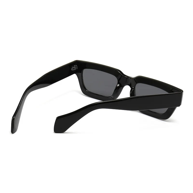 SHONEMES Square Sunglasses Stylish Men Women Thick Frame Shades Outdoor UV400 Sun Glasses Brown Black Orange for Unisex