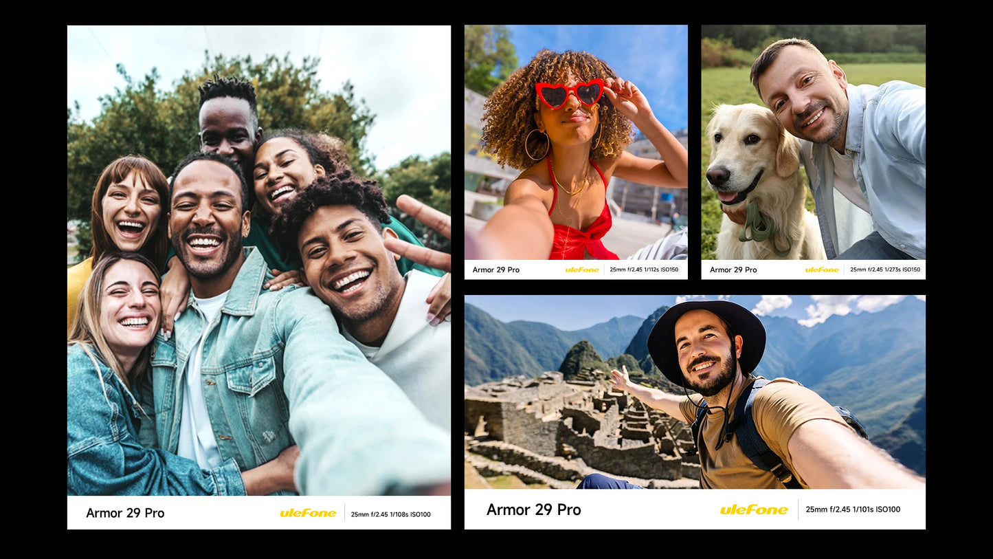 Ulefone Armor 29 Pro 5G AI Rugged Phone 21200mAh 120W 64MP Night Vision 6.67" 120Hz 512GB ROM Mobile MTK Dimensity 7400
