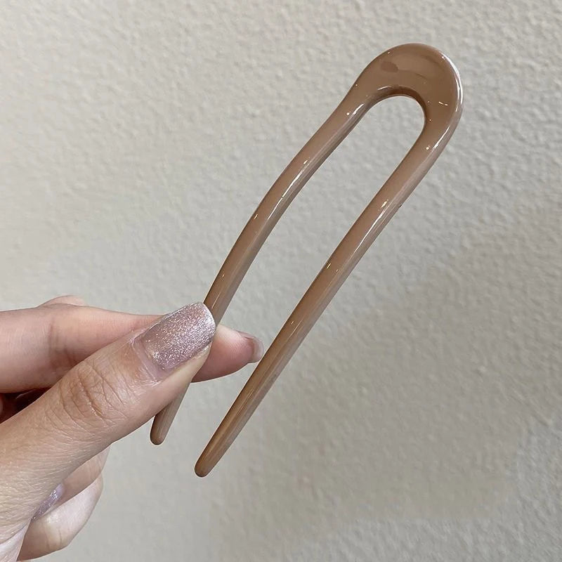 U - Shaped Hair Sticks Sleek Glossy Finish In Varied Chic Colors Touch of Style to Your Hair  Easy Elegant Updos or Casual Looks