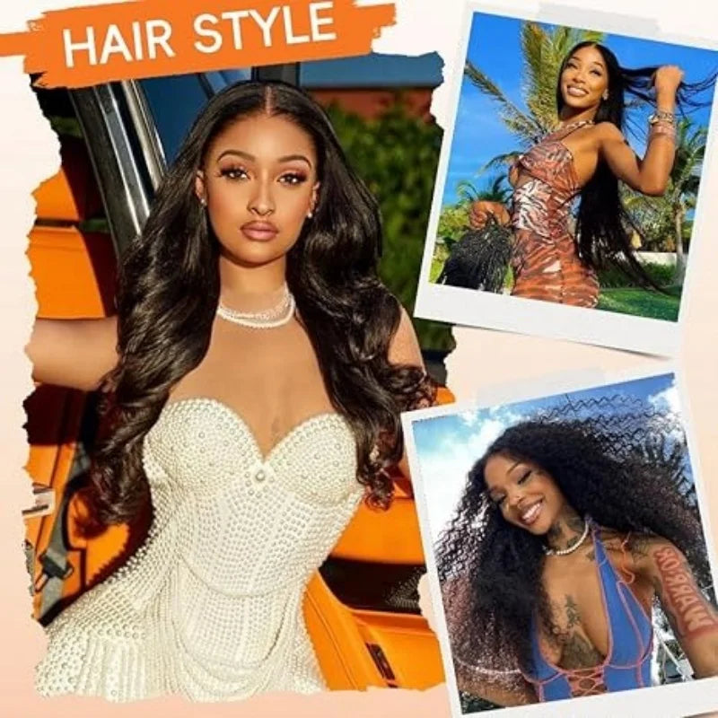 40 Inch Body Wave Human Hair Wigs 13X6 Hd Lace Frontal Wig 100% Human Hair 250 Density For Women Pre Plucked Brazilian Hair Wigs