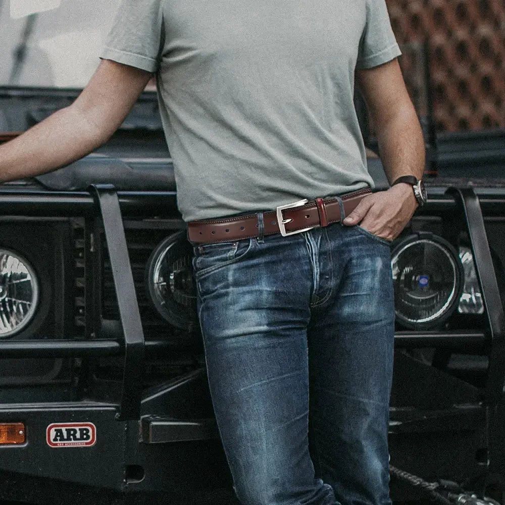 Men's Leather Belt Needle Buckle Belt Trendy New Casual Genuine Leather LONG Large Belts Cowhide Men's Belt Plus Size Men Belts