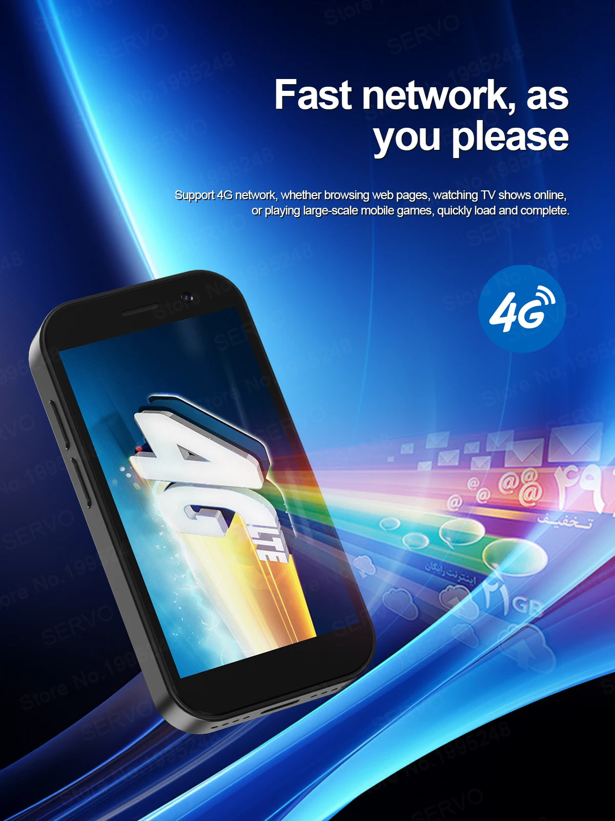 2025 HOT SALE SERVO KING8000 4G Mini Smartphone Android Global GPS 3.0" Display 5MP+2MP WIFI 2000mAh Battery Small Mobile Phones