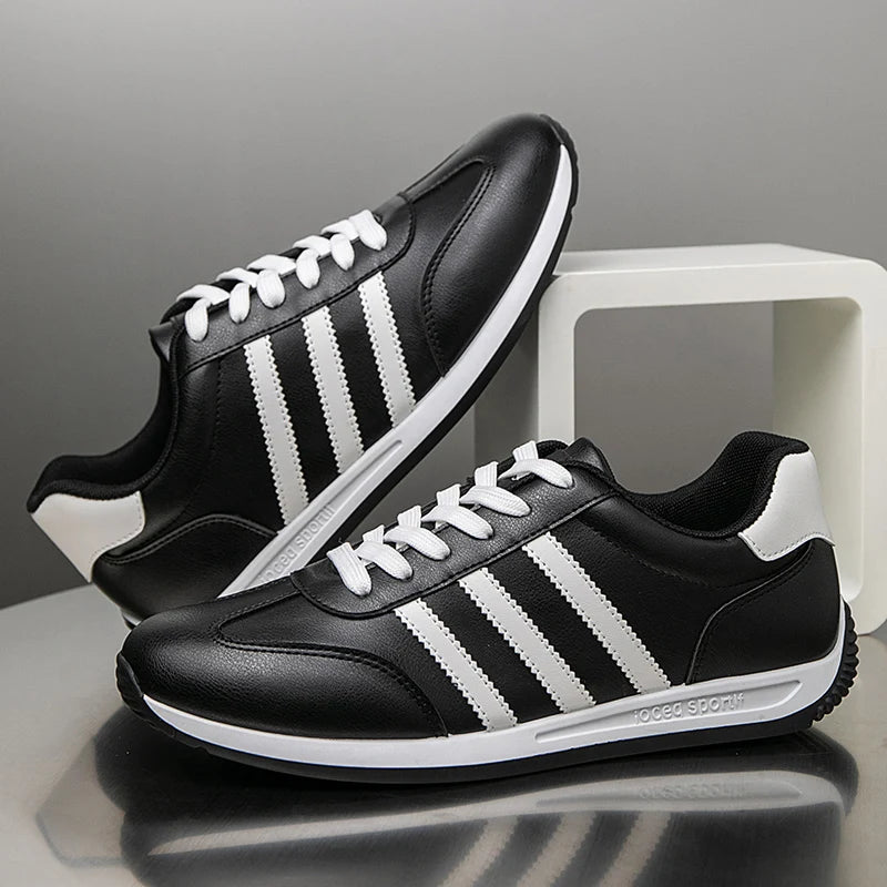 2025Summer Fashion Comfortable Classic New High-Quality Leather Agan Shoes Men's Sneakers Three Colors39-44