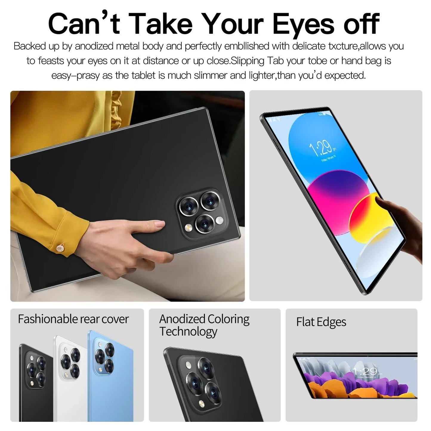 2025 New Original Global Edition Tablet Android 14 Pad 15 Pro 22GB + 2TB Snapdragon 888 Tablet 5G Dual SlM Card WIFI HD 4K M Tab