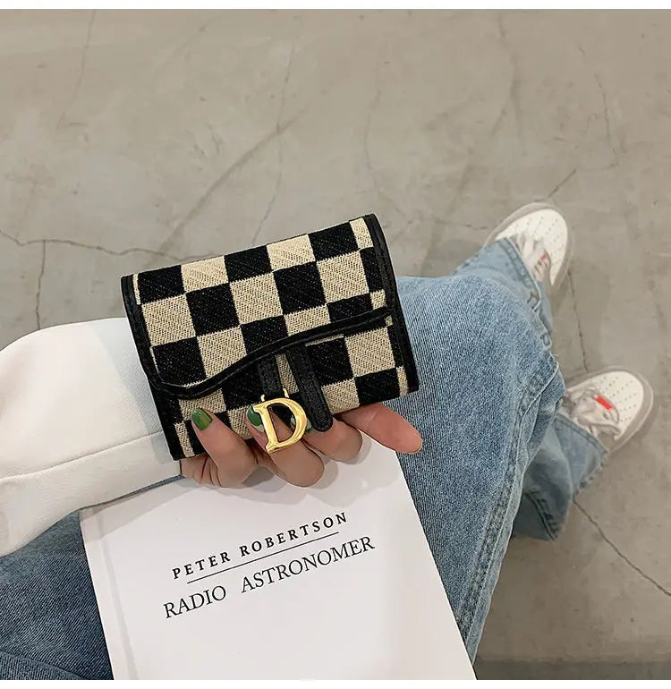 Card Bag Multi-card Position High Value Change Tide Autumn Winter Internet Celebrity Folding Organ Fashion Versatile Short Small