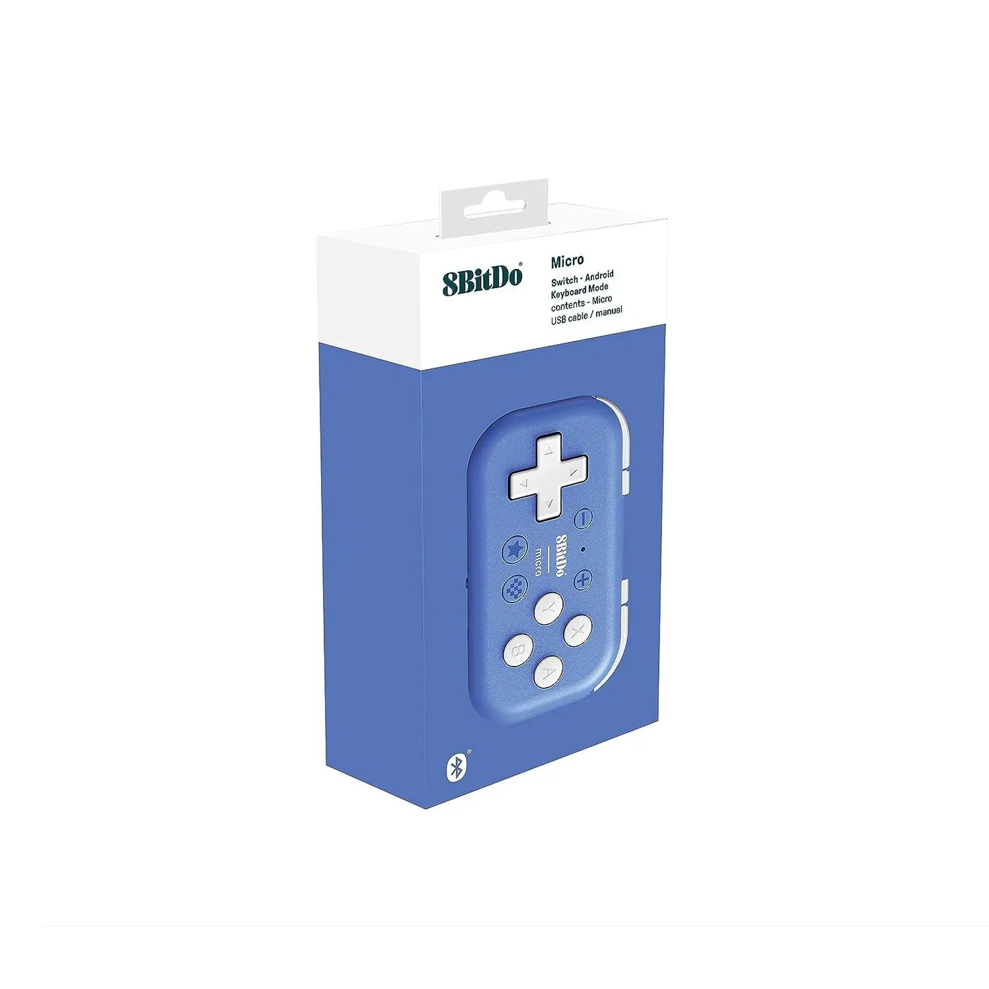 8BitDo Micro Bluetooth Gamepad Mini Game Controller for Switch, Android, and Raspberry Pi, Supports Keyboard Mode