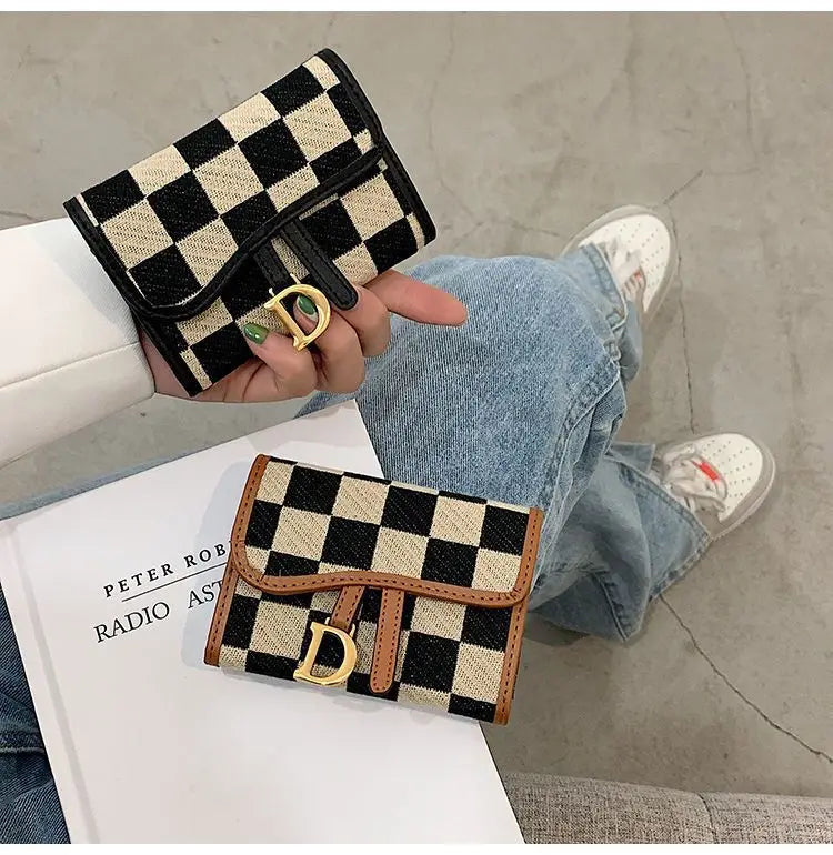 Card Bag Multi-card Position High Value Change Tide Autumn Winter Internet Celebrity Folding Organ Fashion Versatile Short Small
