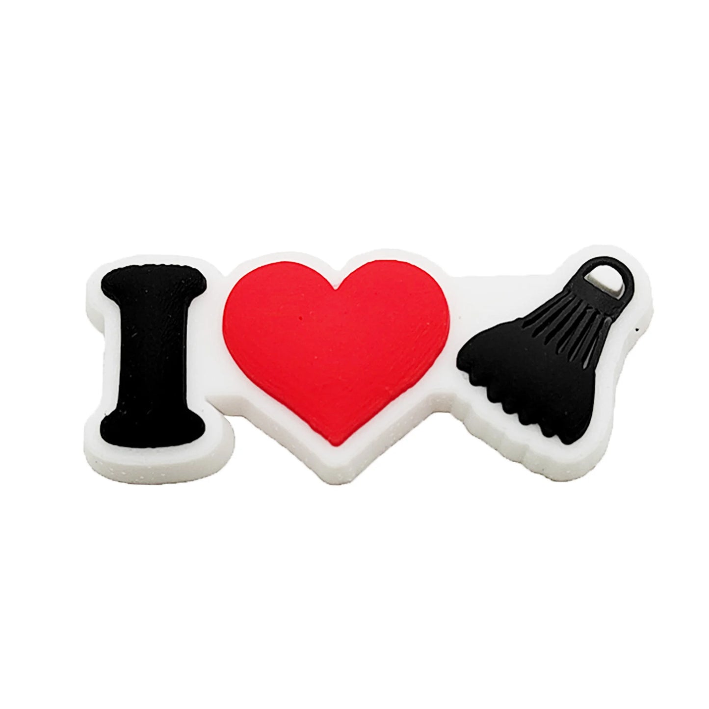 1-9PCS Sport Love Badminton Maniac PVC Shoe Charms For Clogs Pins Fit Wristbands Garden Shoes Button Decorations Kid Gift