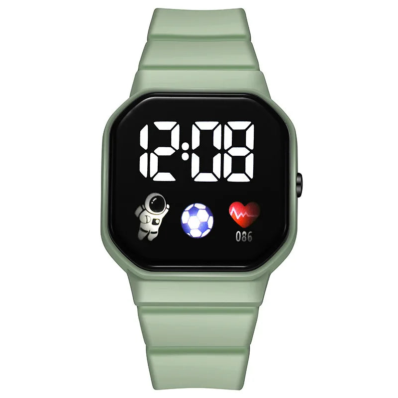 2025 LED Digital Watch For Kids Boys Sports Waterproof Watches Girls Silicone Digital Watch Casual Childrens Electronic Reloj