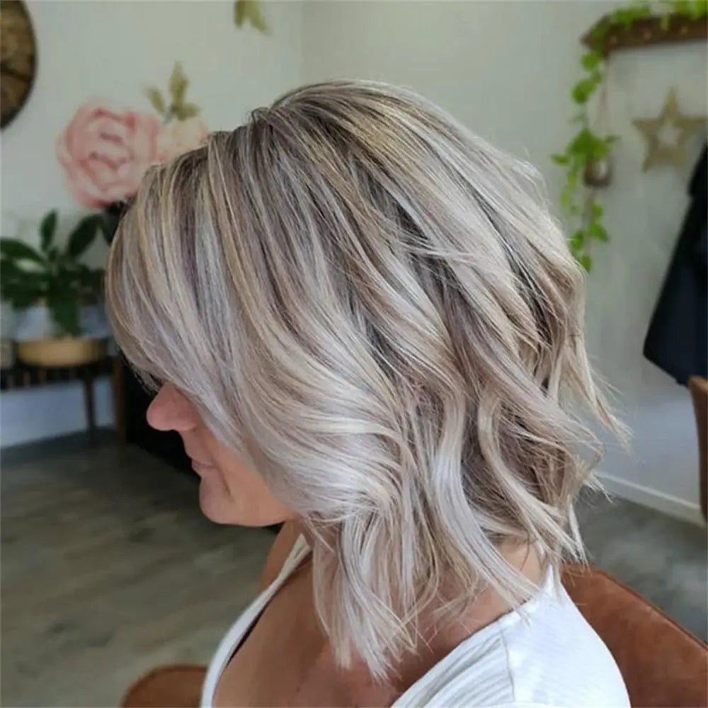 HAIRJOY Synthetic Hair  Women Curly  Blonde Brown Wig  Cosplay Costume Wigs Carnival Wig