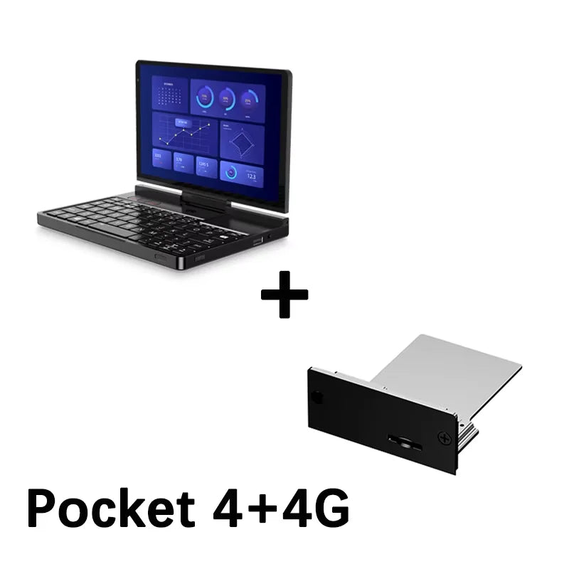 New 2025 version! GPD Pocket 4 8.8-inch AMD AI 9 HX 370 64GB RAM 2TB NVMe 2.5K resolution 144Hz refresh rate Gaming Mini Laptop