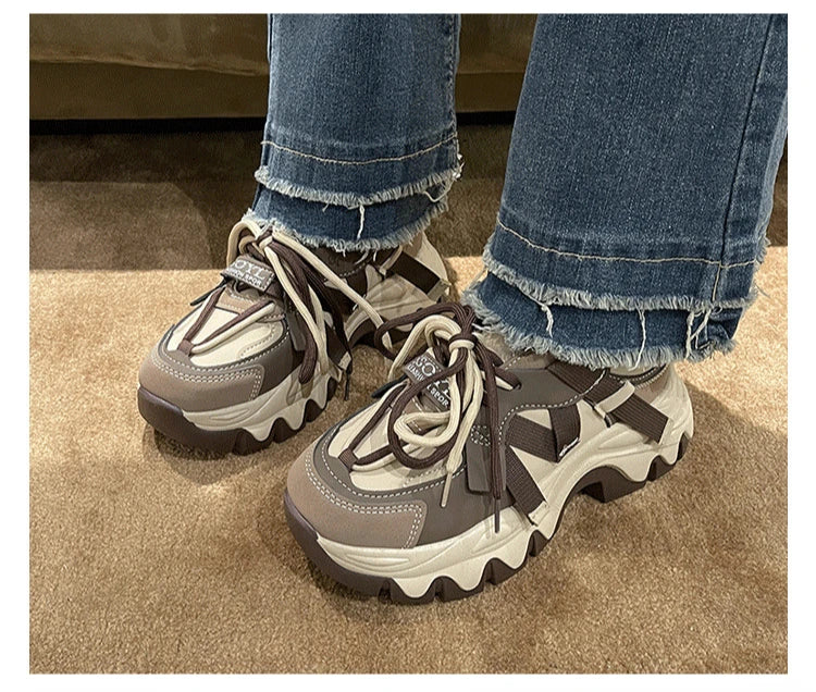 2023 Spring and Autumn New Fashionable Thick Bottom Fried Street Sponge Cake Shoes Women Fashion Versatile Shoes