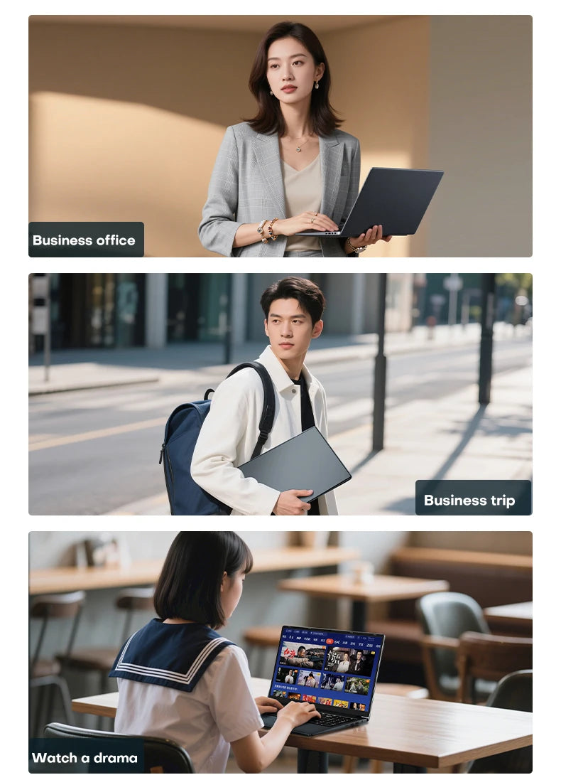 2025 Laptop Computer 15.6" AMD A4-7210U MX350 Notebook PC Portable IPS Display Fingerprint Backlit Gaming Laptops for Study Work