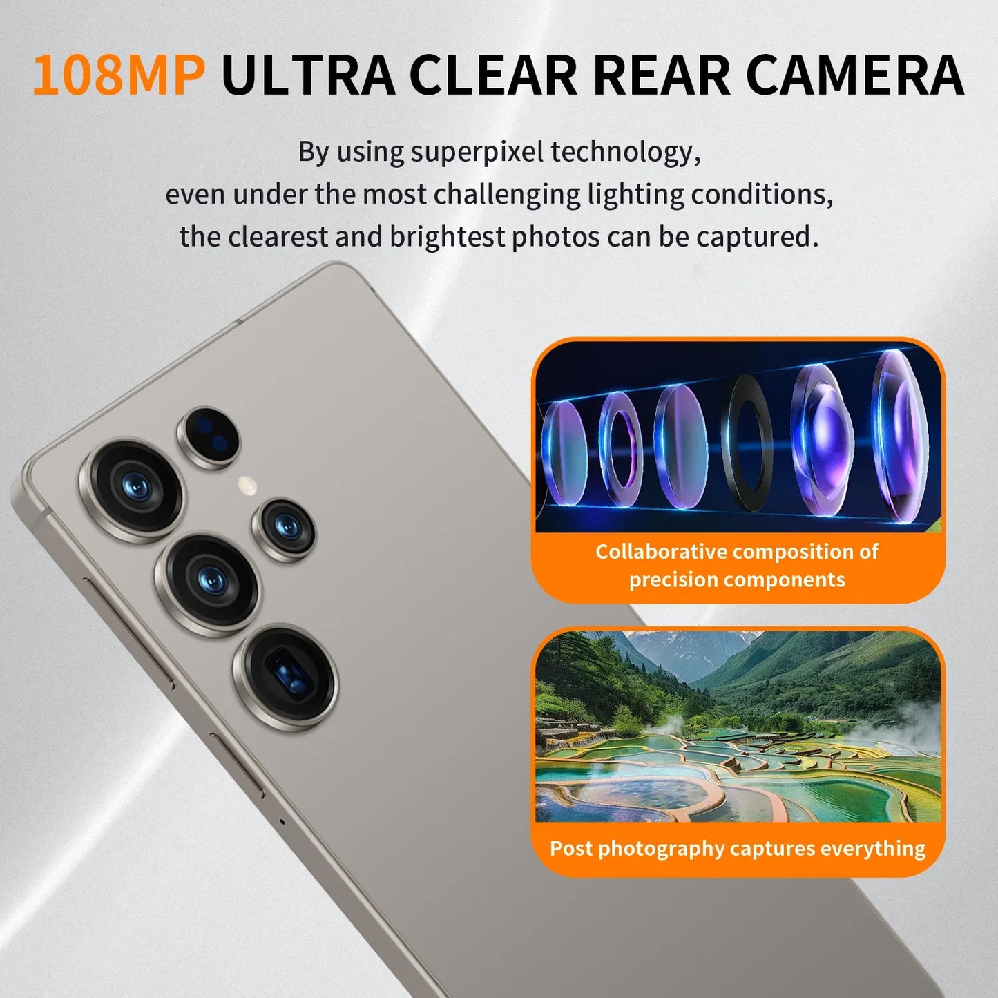 2025 NEW HOT S25 Ultra 22GB 2TB 7.3inch HD Global Edition Original Smart Dual Card 8000mAh Battery Facial Recognition Function