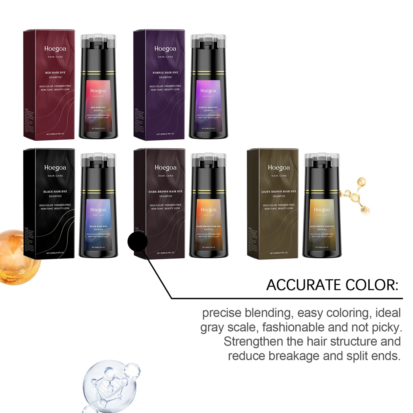 Hair Care Shampoo Series - DIY Trendy Shampoo for Vibrant, Long-Lasting Color, Gentle Hair Care, Nourishment and Smoothness