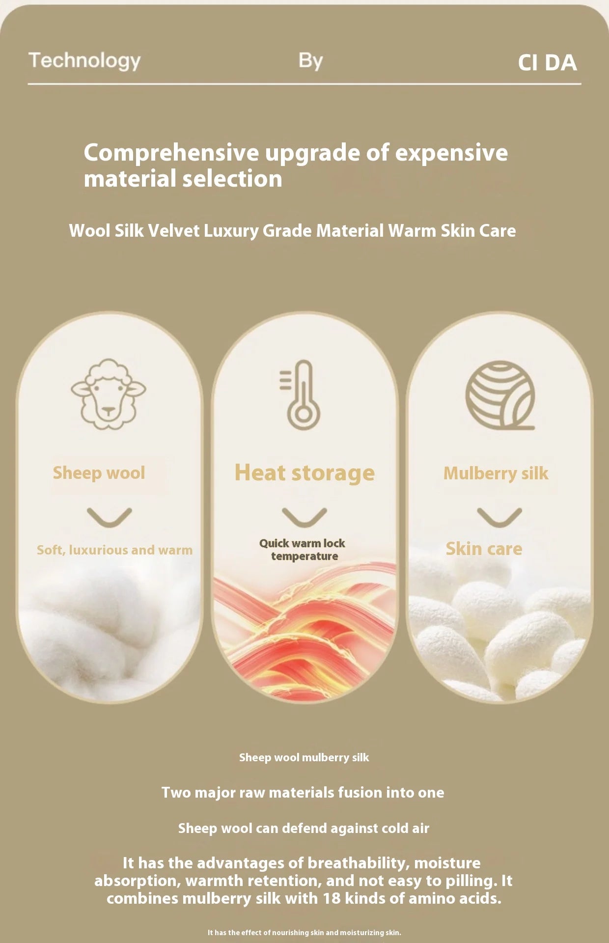 The New Cashmere Silk Thermal Underwear Set of Women's Non-marking Home Wear Wear Grinding Hair Fever Autumn Clothes and Pants