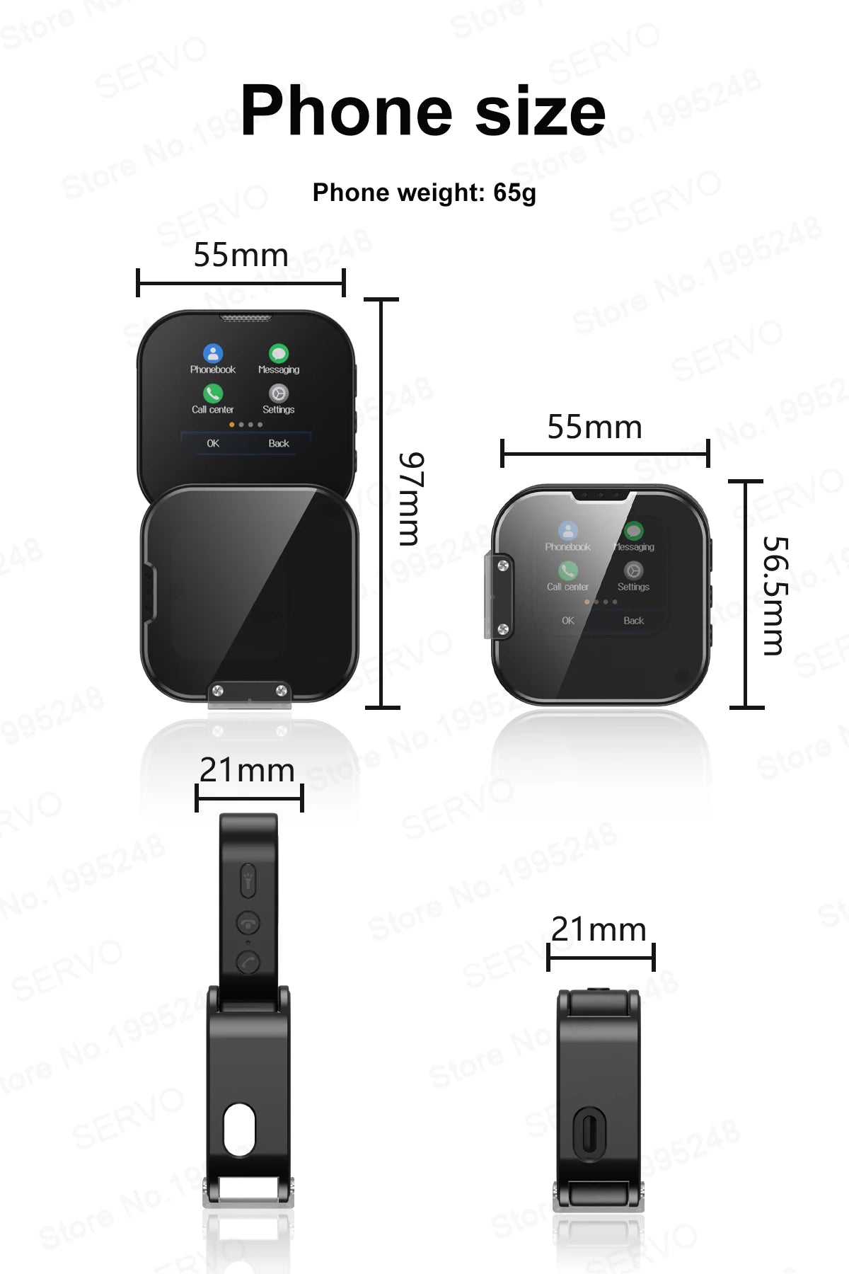 NEW Upgrade SERVO i19 Rotate Touch Screen Phone Dual SIM Bluetooth Dial Sync Music Magic Voice Torch 1.69 Inch 2G Mini Cellphone