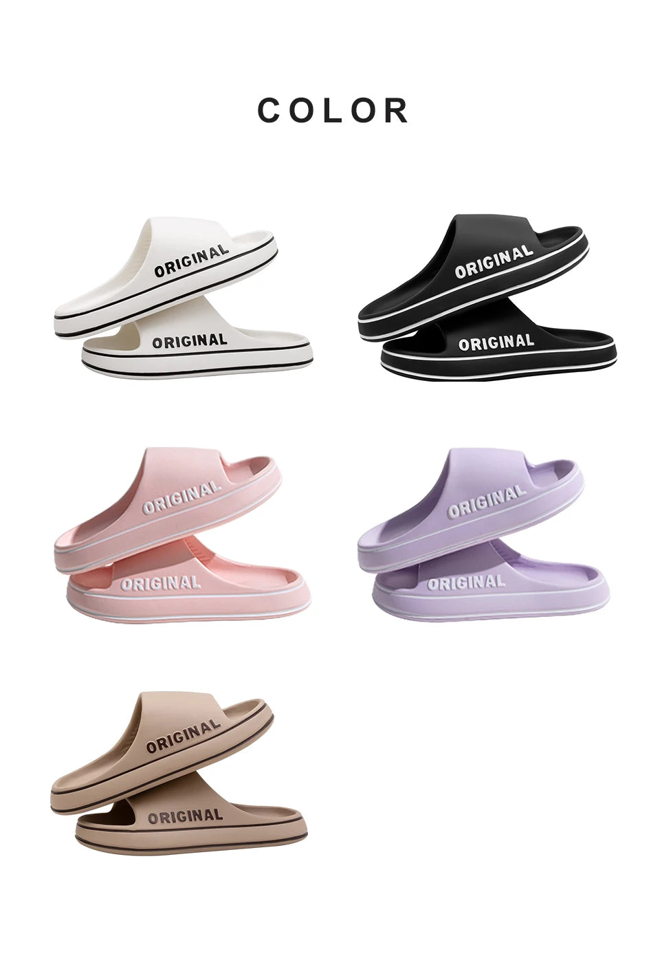 Women's Classic Slippers Slip-Resistant Soft Indoor Outdoor  Comfortable Summer Footwear Men's Shoes