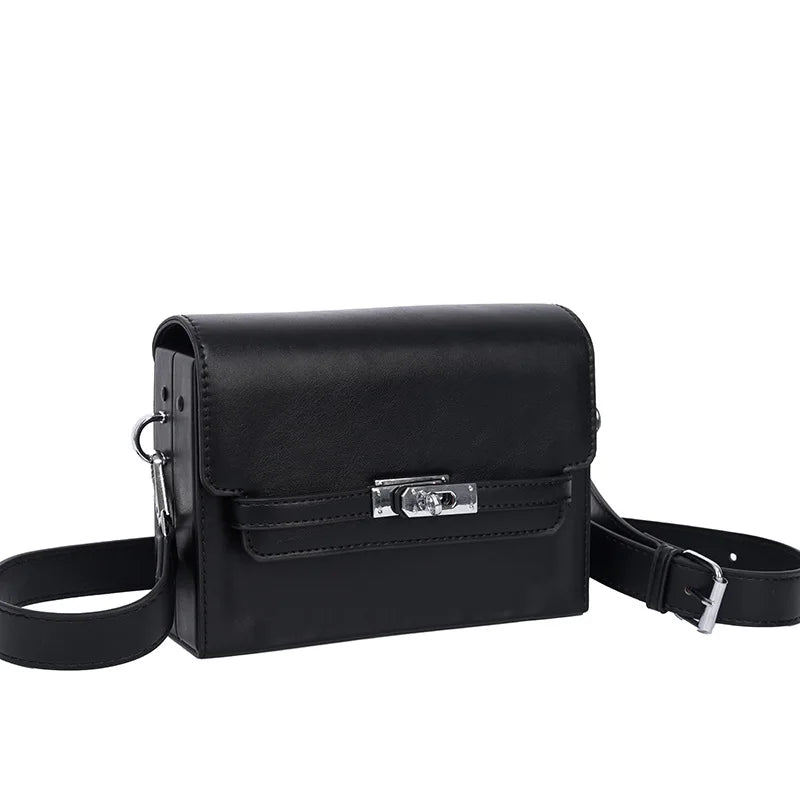 Shoulder Bag 2025 New Fashion Unisex Crossbody Small Square Bag Versatile Hard Shell  Box Shape Phone Bag