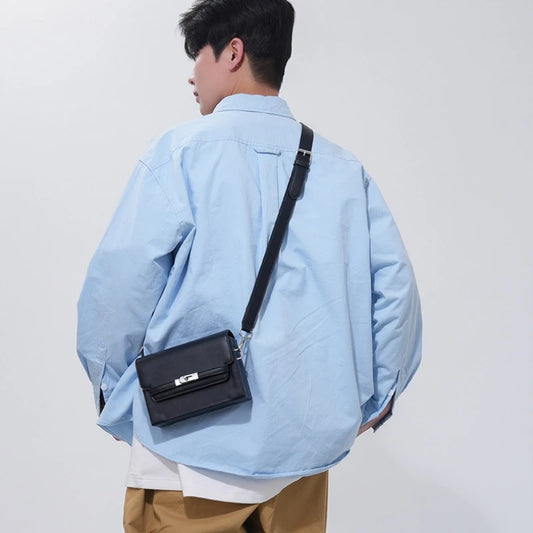 Shoulder Bag 2025 New Fashion Unisex Crossbody Small Square Bag Versatile Hard Shell  Box Shape Phone Bag