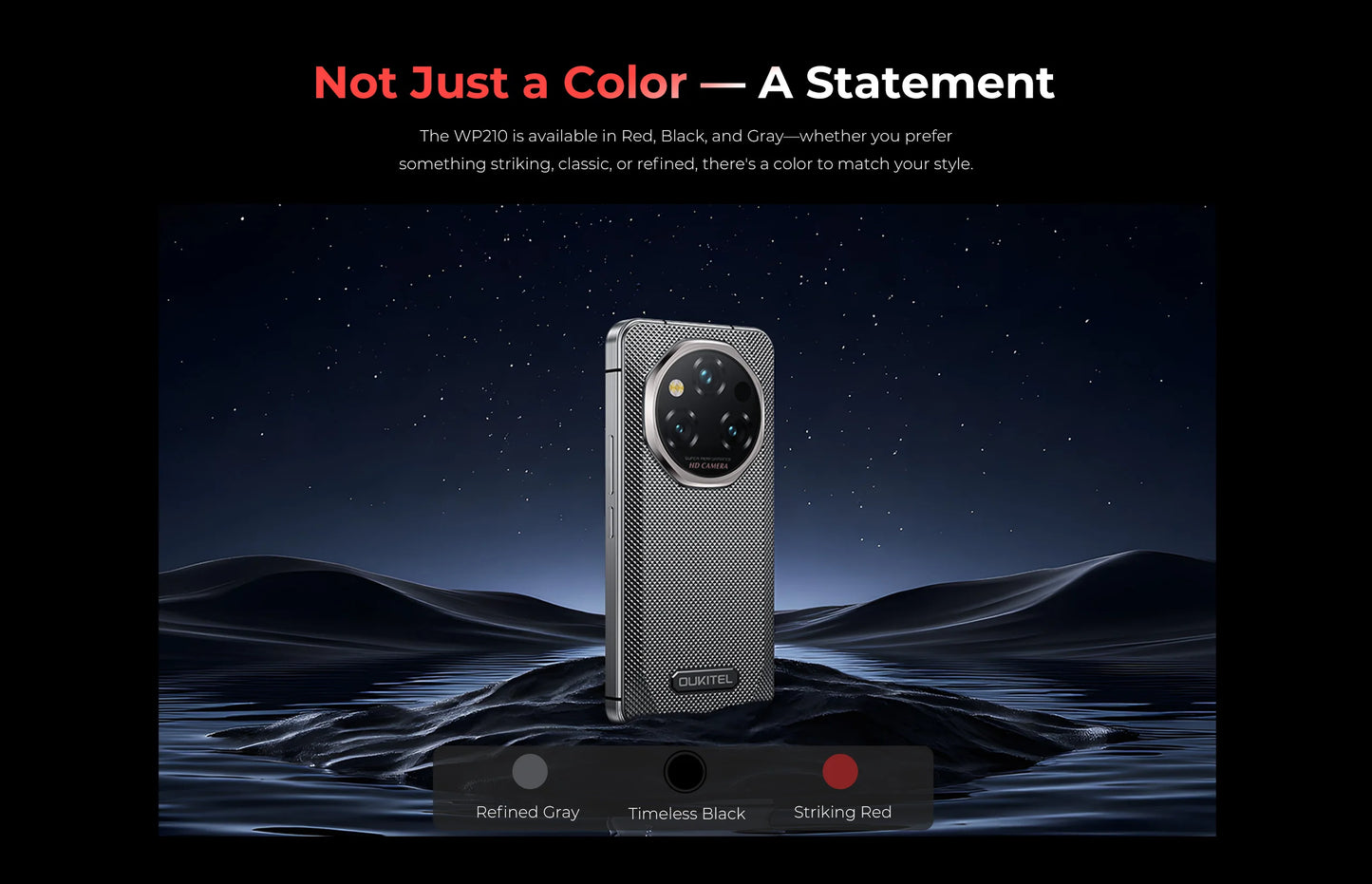 【World Premiere】OUKITEL WP210 Rugged Phone - MTK 8200, 36GB 512GB, 8800mAh 45W, 6.7", 108MP NFC Android15 Smartphone  WIFI/5G