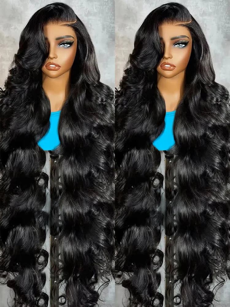 Body Wave Human Hair Wigs 13x6 Hd Lace Frontal Wigs 250 Density 40 Inch For Black Women Pre Plucked Loose Wave Lace Frontal Wig