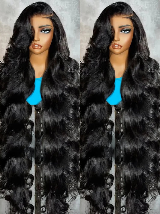 Body Wave Human Hair Wigs 13x6 Hd Lace Frontal Wigs 250 Density 40 Inch For Black Women Pre Plucked Loose Wave Lace Frontal Wig