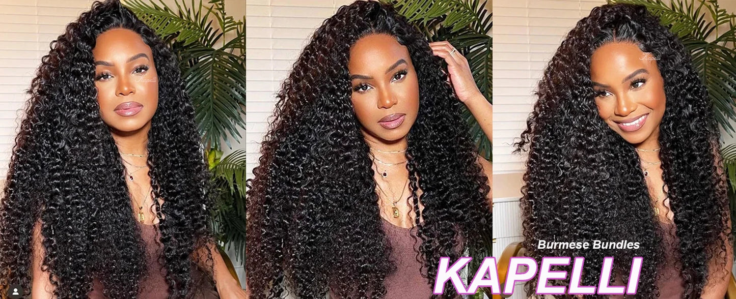 Burmese Curly Bundles Human Hair Burmese Vietnamese Raw Hair Bundles 1/3/4 pc 100% Unprocessed Double Weft Hair Extensions Weave