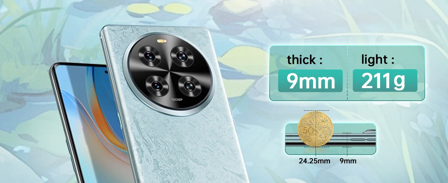 CUBOT HAFURY Meet Unlocked Smartphone-Helio G99,24(12+12)+256GB,6.67"-120Hz,100MP+32MP,Android13,5100mAh/33W,Dual SIM 4G/NFC/GPS