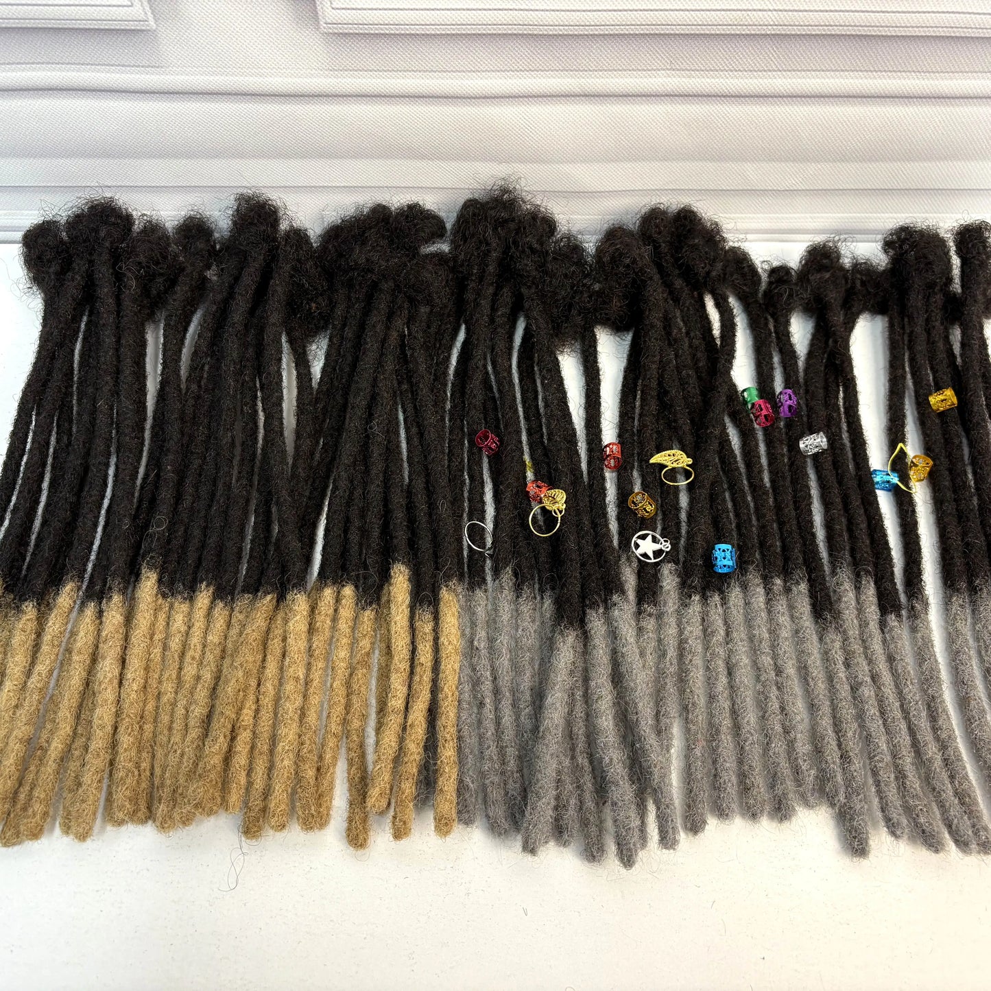 0.6cm Colored Loc Extension Human Hair 10 inch 50 Strands Full Handmade 100% Human Hair Loc Dreadlock Extensions for Men Women
