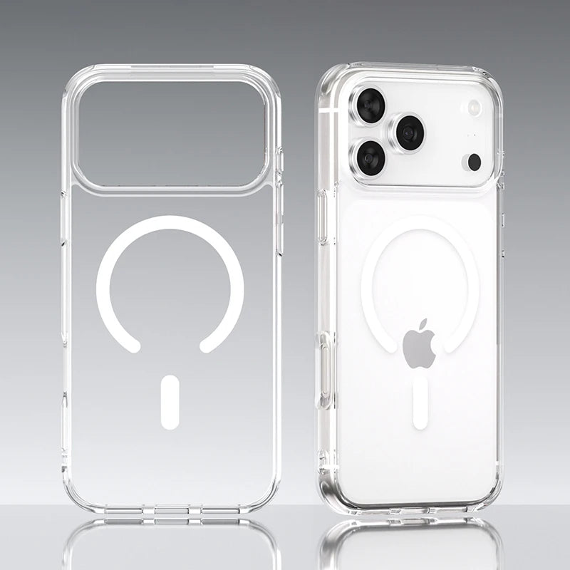 Magnetic Magsafe Case For iPhone 17 Pro Max Hybrid Hard Cover for iPhone17ProMax iPhone17Pro 2025 Clear Shockproof Soft Shell