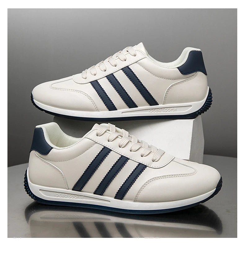 2025Summer Fashion Comfortable Classic New High-Quality Leather Agan Shoes Men's Sneakers Three Colors39-44