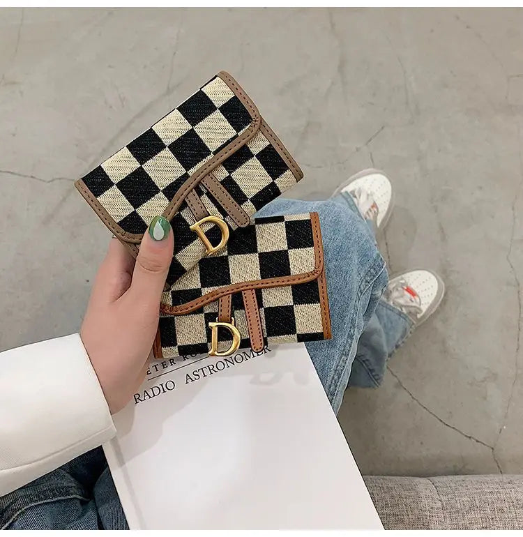 Card Bag Multi-card Position High Value Change Tide Autumn Winter Internet Celebrity Folding Organ Fashion Versatile Short Small