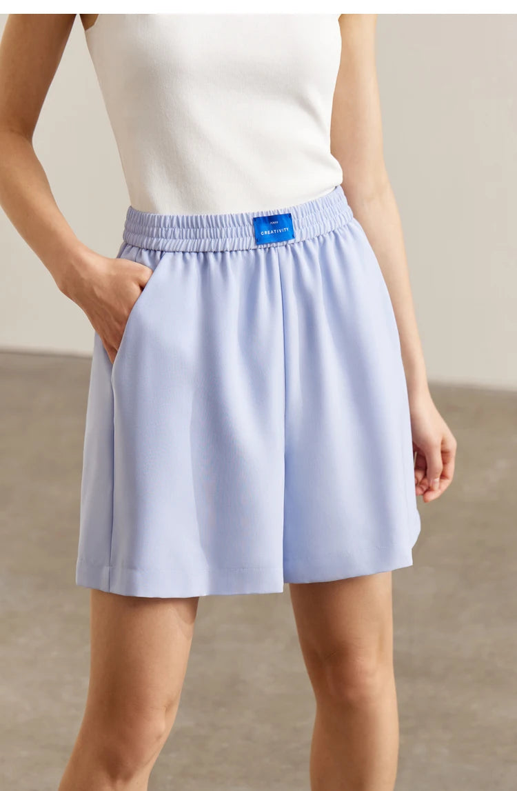 AMII Minimalism Women's blazer Fashion 2024 Summer Blazers Office Lady Elegant Chic Female shorts Separately Sale 72311003