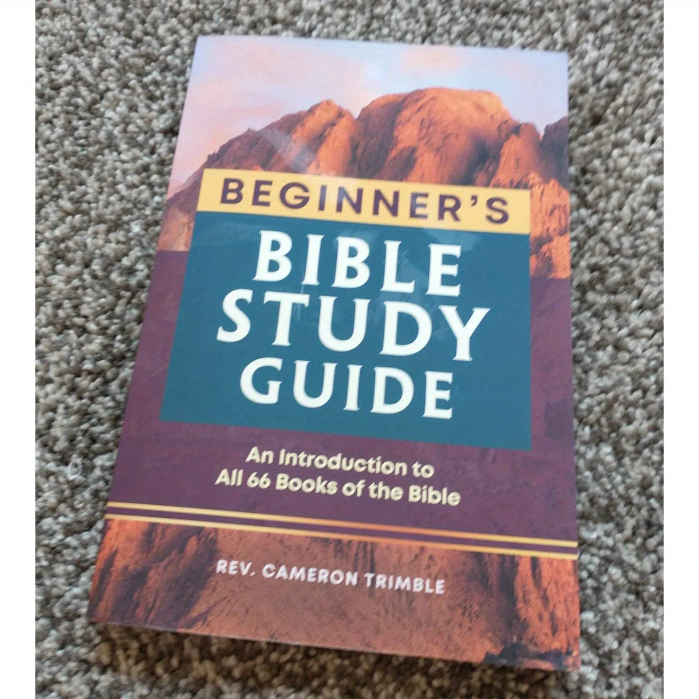 The Beginner's Bible Study Guide: Easy-to-Follow Guide for New Bible Students, Paperback, Spiritual Growth, Thematic Imagery, Ed
