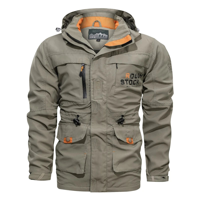 Men's 2023 Autumn Winter New Tactical Jacket Men Outdoor Camping Wear Resistant Coat Men Breathable Sweat Absorption Jackets Men