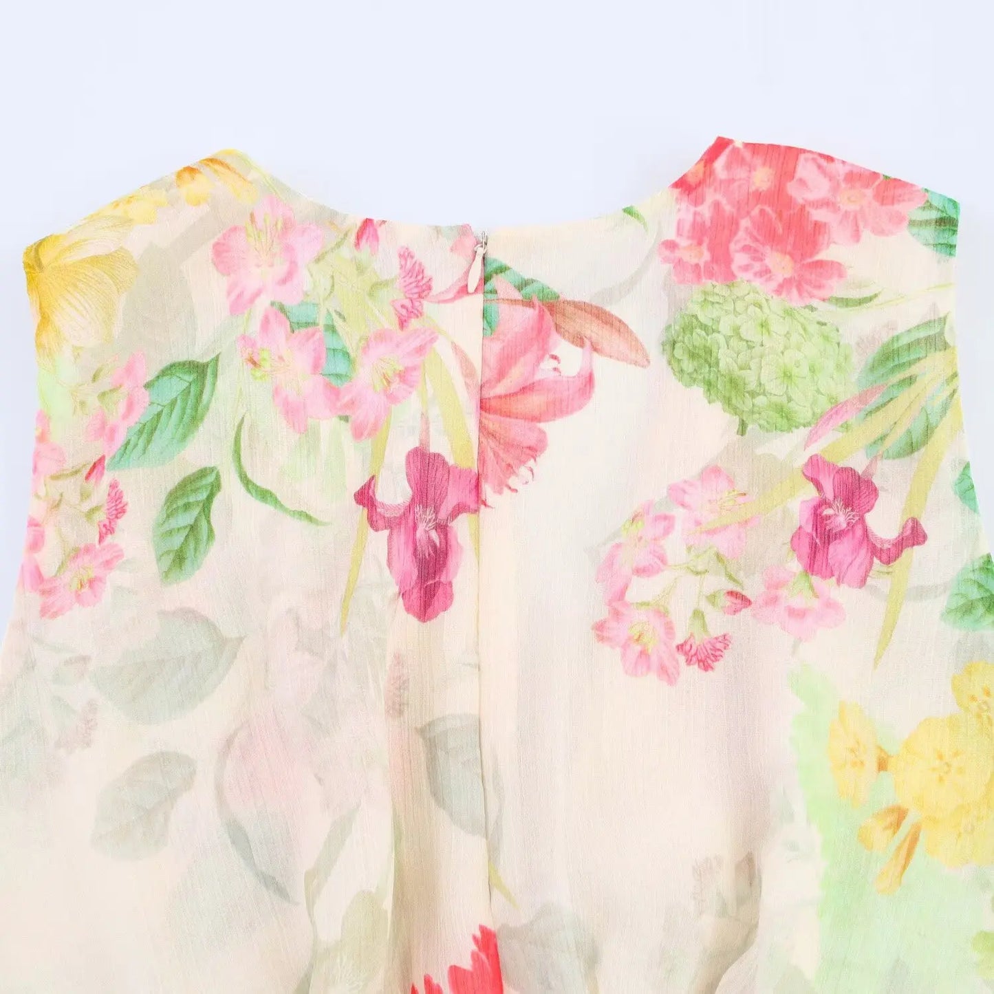 Women's Clothing 2025 Summer New Dress Casual Personality Fashion Versatile Slim Fit High-end Open Design Flower Print Dress