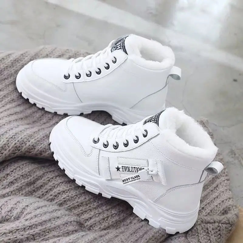 Winter Ladies Shoes  Lace up Women Sneakers Snow Ankle Boots Waterproof Warm Platform Botas woman footwear botas de mujer