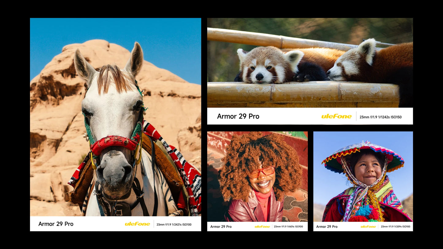 Ulefone Armor 29 Pro 5G AI Rugged Phone 21200mAh 120W 64MP Night Vision 6.67" 120Hz 512GB ROM Mobile MTK Dimensity 7400