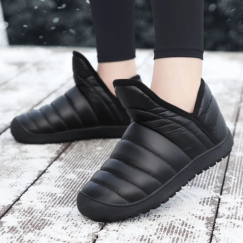 Winter Women Waterproof Snow Boots Lightweight Women Ankle Boots Sneakers Outdoor Sandproof Couple Warm Cotton Boot Botas Mujer