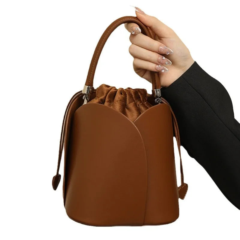 Bags, women's spring and summer bucket bags, versatile single shoulder crossbody bags, handbags
