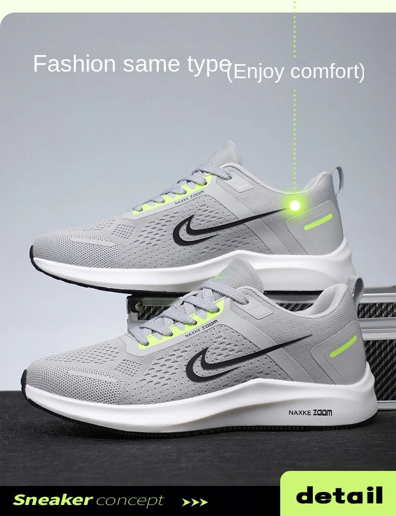 Men's Shoes 2025 New Summer Breathable Mesh Casual Sports Shoes Men's Trendyy Versatile Work Running Shoes